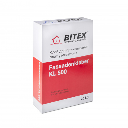 Клей для утеплителя BITEX FassadenKleber KL 500, 25кг